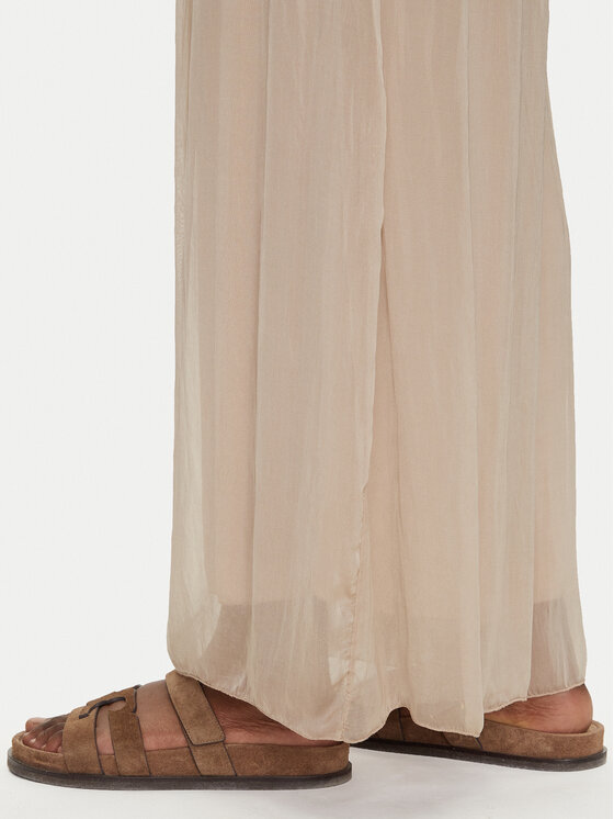 Bomboogie Bomboogie Palazzo kelnės PW8992TSET5 Smėlio Relaxed Fit