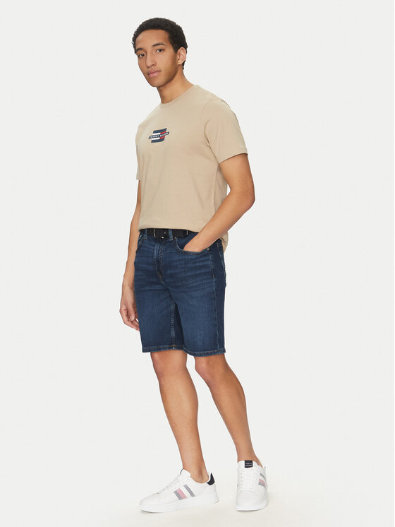 Tommy Hilfiger Tommy Hilfiger Szorty jeansowe Brooklyn MW0MW39196 Granatowy Slim Fit