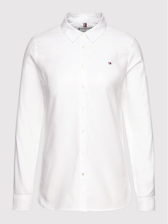 Tommy Hilfiger Hemd Heritage Regular Fit Shirt 1M87647512 Weiß 