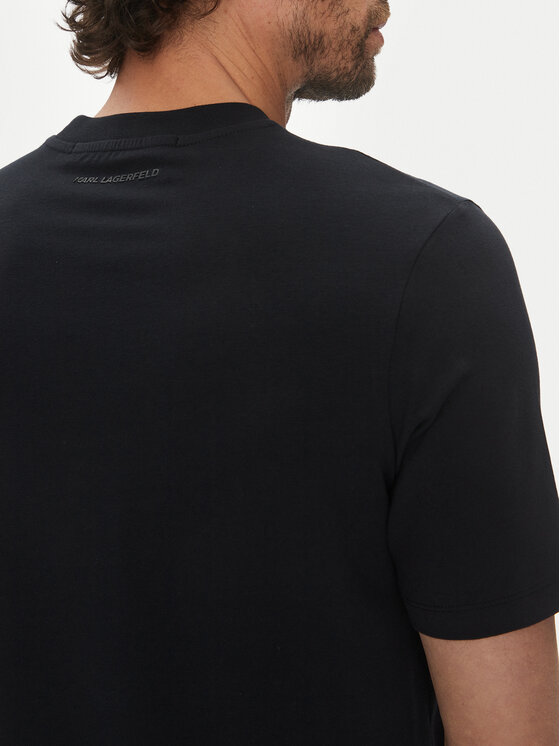 KARL LAGERFELD KARL LAGERFELD Marškinėliai 755750 552221 Tamsiai mėlyna Regular Fit