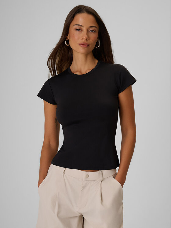 4F 4F T-Shirt COMMERCIAL Czarny Slim Fit