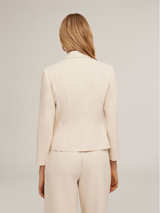 Motivi Motivi Giacca di transizione Q661Q000843N002 Crema Slim Fit