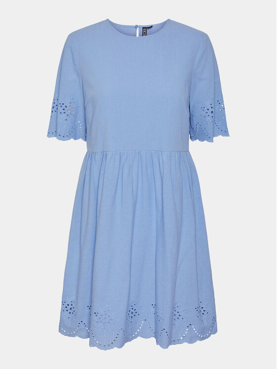 Pieces Pieces Letné šaty Almina 17149522 Modrá Regular Fit