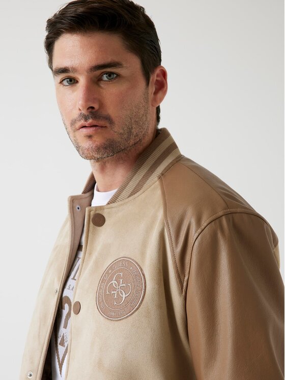 Guess Guess Преходно яке 178778 Кафяв Classic Fit