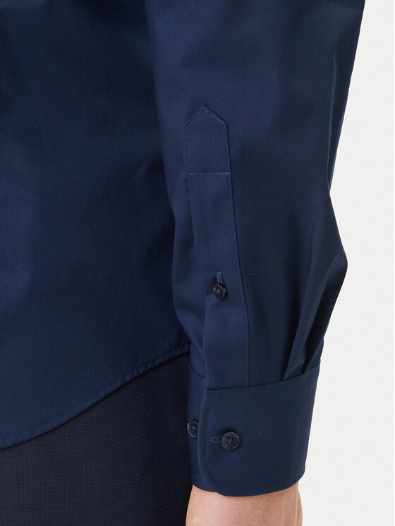 Tommy Hilfiger Tommy Hilfiger Košile MW0MW43122 Tmavomodrá Slim Fit