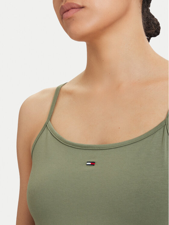 Tommy Jeans Tommy Jeans Top Essential DW0DW20675 Verde Slim Fit