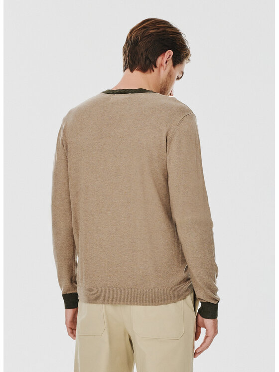 Pako Lorente Pako Lorente Sweter P24WF-2X-017 Beżowy Classic Fit
