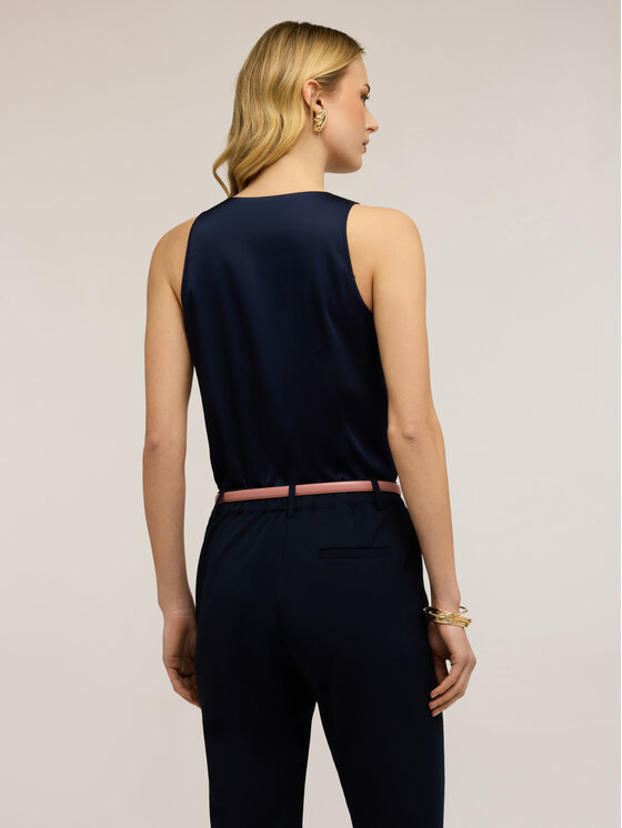Motivi Motivi Top D012Q000518N034 Niebieski Regular Fit