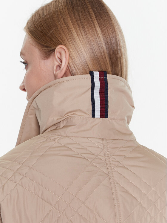 Tommy Hilfiger Tommy Hilfiger Demisezoninė striukė Quilted WW0WW37268 Smėlio Loose Fit