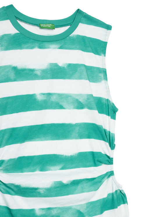 United Colors Of Benetton United Colors Of Benetton Nyári ruha 3SL3CV013 Zöld Regular Fit