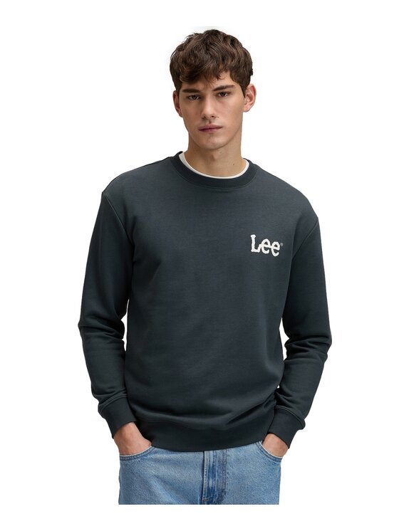 Lee Lee Bluza 112376439 Szary Regular Fit