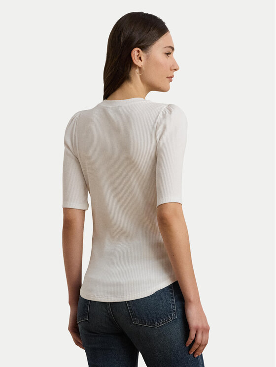 LAUREN RALPH LAUREN LAUREN RALPH LAUREN Μπλουζάκι 200902618006 Λευκό Slim Fit