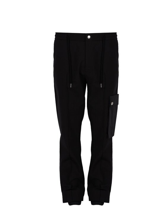 Les Hommes Les Hommes Παντελόνι υφασμάτινο LBP1007305U Μαύρο Slim Fit