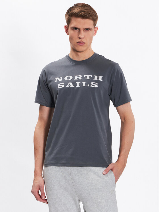 North Sails T-krekls Graphic 692838 Pelēks Regular Fit