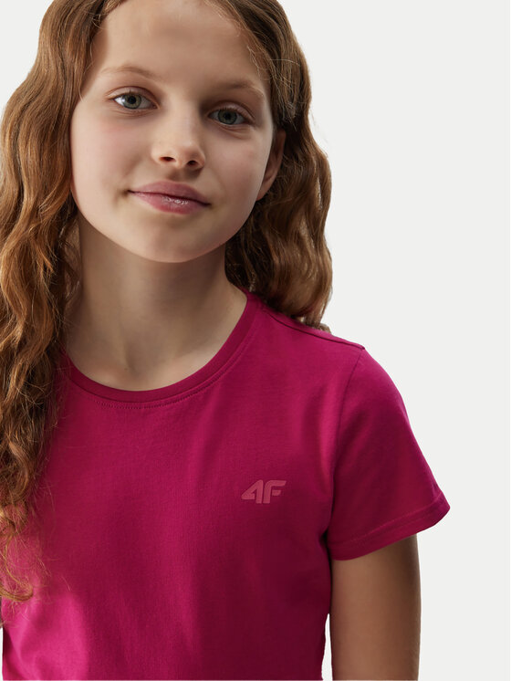 4F 4F T-särk 4FJWSS24TTSHF1110 Roosa Regular Fit