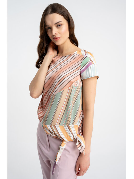 CLICK CLICK Blúzka 10-6849 Farebná Loose Fit