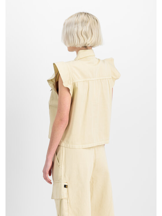 Alpha Industries Alpha Industries Kamizelka Sailor Vest Women Beżowy Loose Fit