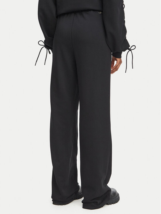 Liu Jo Liu Jo Spodnie dresowe TF6277 F0334 Czarny Relaxed Fit