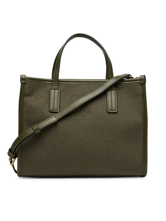 Tommy Hilfiger Tommy Hilfiger Torbica City Small Tote Melton AW0AW17852 Kaki