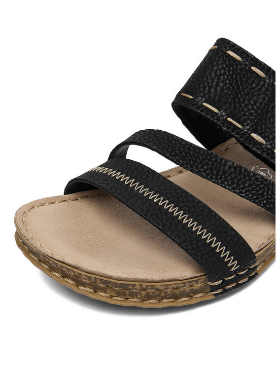 Rieker Rieker Șlapi 61150-01 Negru