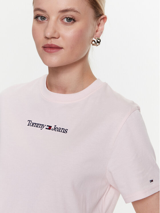 Tommy Hilfiger Tommy Jeans Serif Linear T-Shirt White - Acquista A