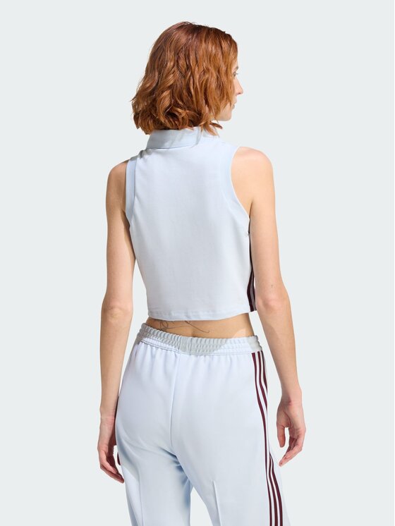 adidas adidas Polo 159124 Błękitny Slim Fit