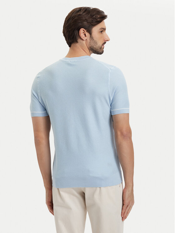 BOSS BOSS T-Shirt H-Nalon 50560482 Světle modrá Regular Fit