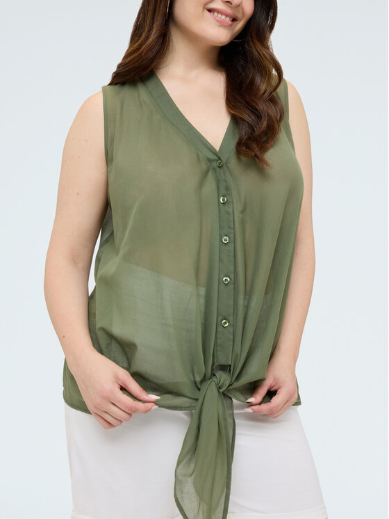 Fiorella Rubino Fiorella Rubino Camicia 500AT001583N035 Verde Regular Fit