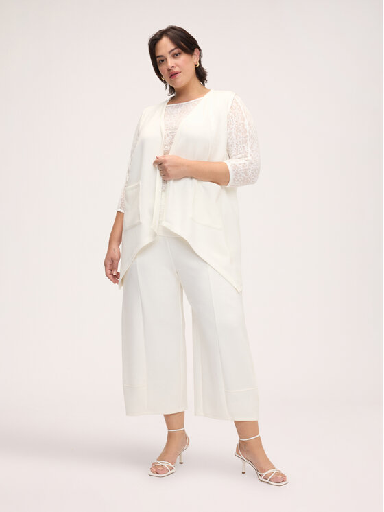 Fiorella Rubino Fiorella Rubino Bluza L003E000042N011 Biały Over Fit