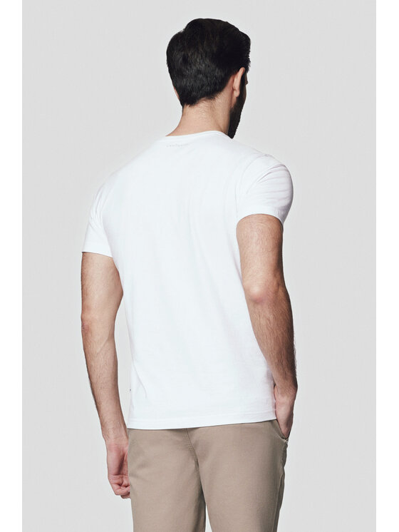 Lancerto Lancerto Komplet t-shirtów Kenneth ZESTAW0000241 Biały Regular Fit