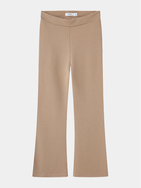 NAME IT NAME IT Hlače 13177337 Bež Bootcut Fit