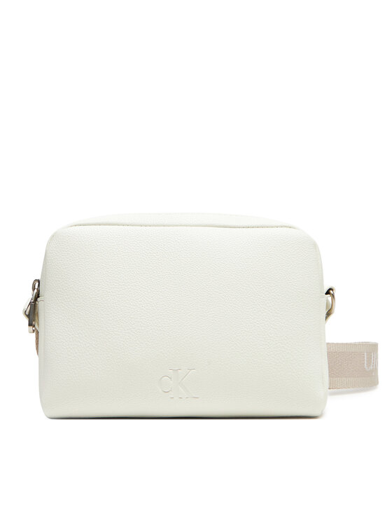 Geantă Calvin Klein Jeans Ultralight Ew Dble Zip Camera Ba LV04K3124G Alb