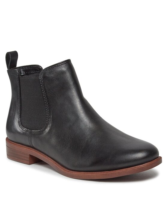 Clarks Clarks Μποτάκια με λάστιχο Taylor Shine 261119654 Μαύρο