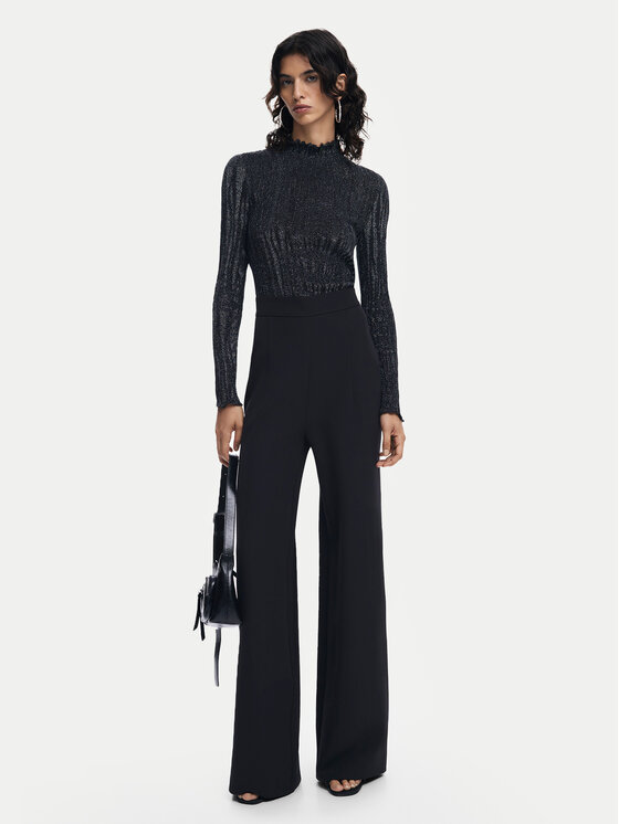 Desigual Desigual Jumpsuit Loira 24WWPW34 Nero Regular Fit