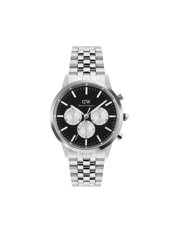 Daniel Wellington Daniel Wellington Zegarek Iconic Chronograph DW00100873 Srebrny
