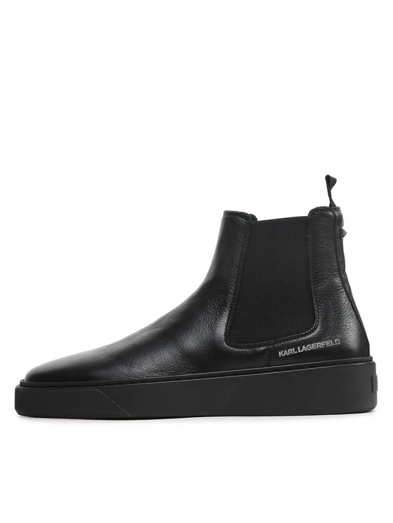 KARL LAGERFELD KARL LAGERFELD Kotníková obuv s elastickým prvkem KL53340 Černá
