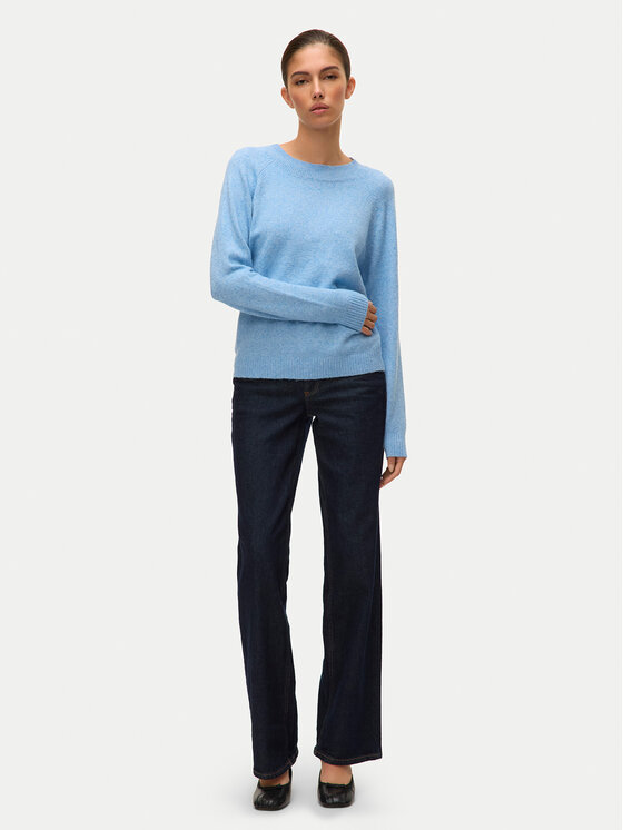 Vero Moda Vero Moda Pulover Doffy 10201022 Albastru celest Regular Fit