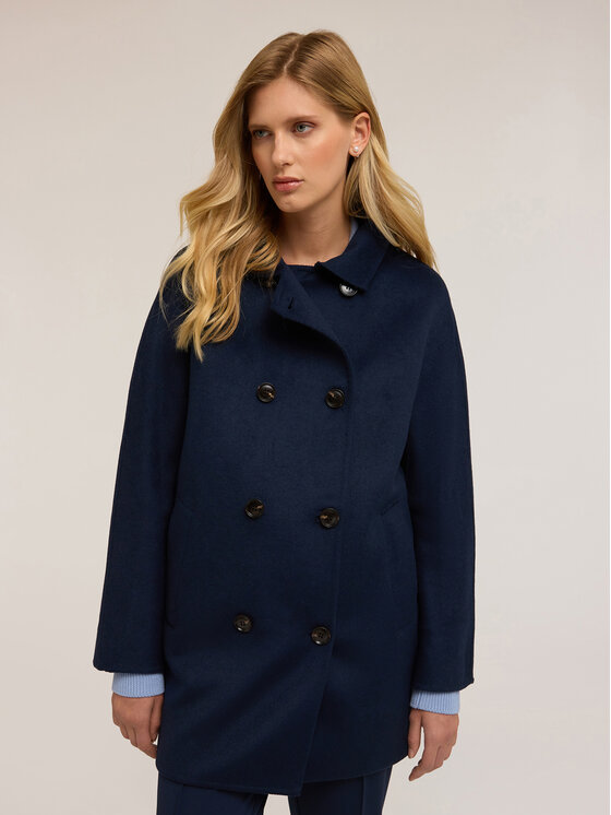 Motivi Motivi Cappotto invernale 0076W000110N034 Blu Over Fit