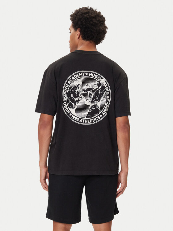 HUGO HUGO T-shirt Dwresto 50542366 Crna Regular Fit