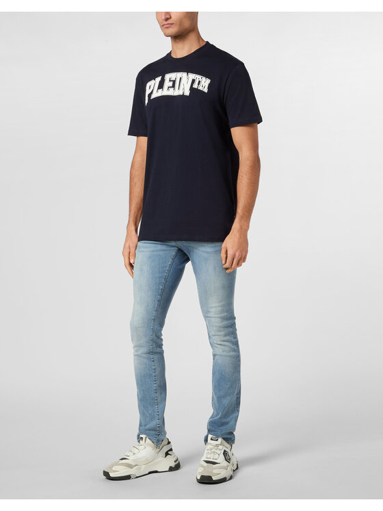 PHILIPP PLEIN PHILIPP PLEIN T-shirt 22951 Blu scuro Regular Fit