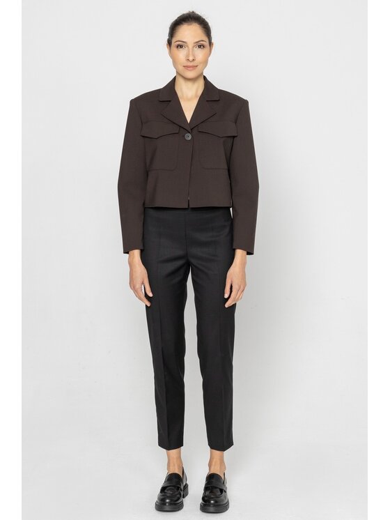 Deni Cler Milano Deni Cler Milano Marynarka W-DC-6066-D5-J1-78-1 Brązowy Loose Fit
