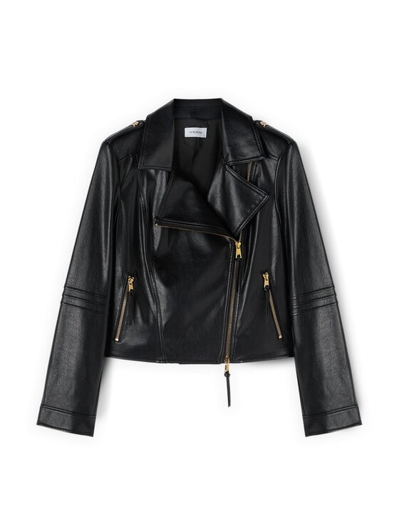 Motivi Motivi Giacca in similpelle R314Q001114N033 Nero Slim Fit