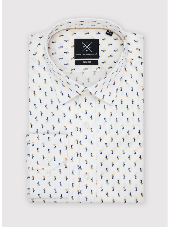 Pako Lorente Pako Lorente Koszula P22WF-1X-048 Biały Slim Fit