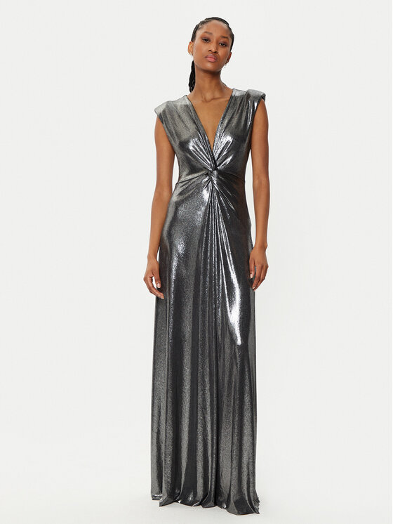 Rinascimento Rinascimento Rochie de seară CFC0019762002 Argintiu Regular Fit
