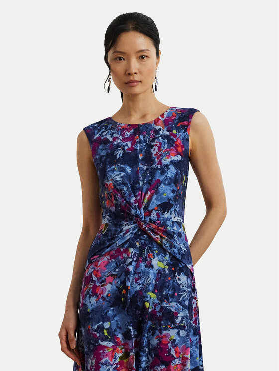 LAUREN RALPH LAUREN LAUREN RALPH LAUREN Sukienka koktajlowa 200973610001 Granatowy Regular Fit