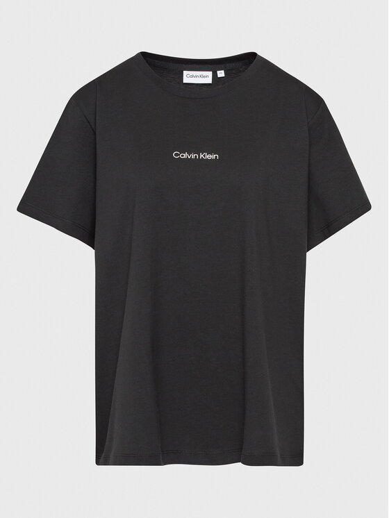 Calvin Klein Curve Majica K20K205471 Črna Regular Fit
