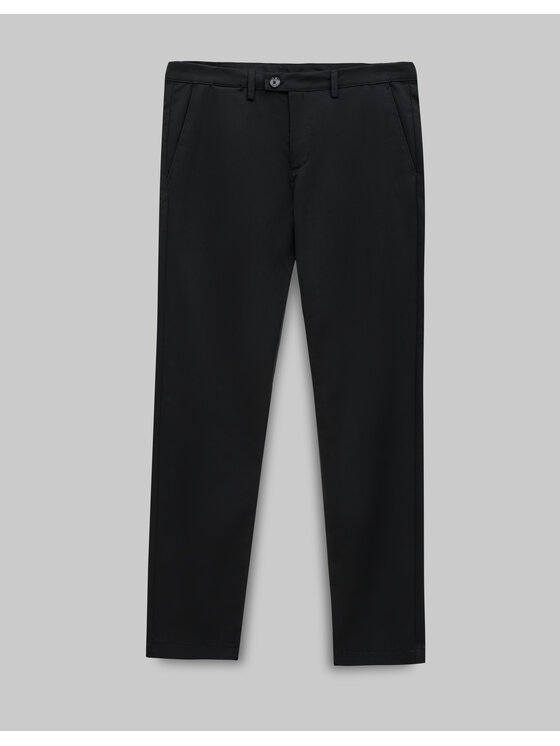 Borgio Borgio Spodnie materiałowe altissimo_c Czarny Slim Fit