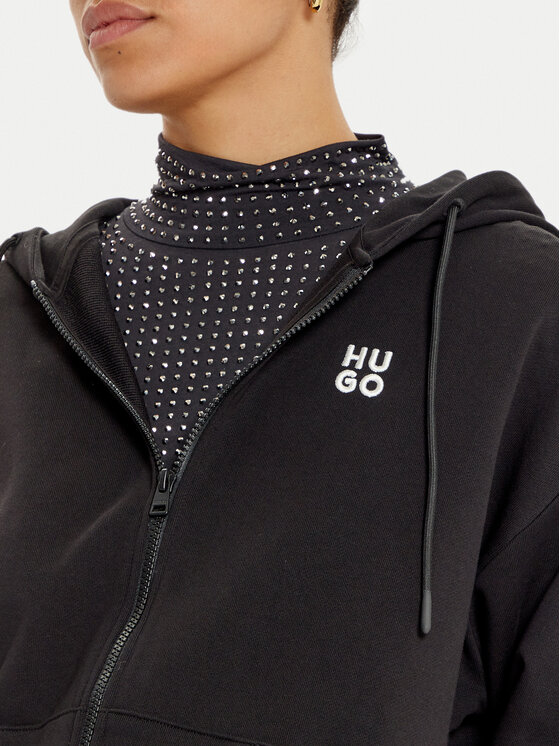 HUGO Hugo Bluza Dalfine 50535240 Czarny Regular Fit