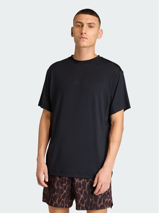 adidas adidas Koszulka techniczna 163682 Czarny Regular Fit