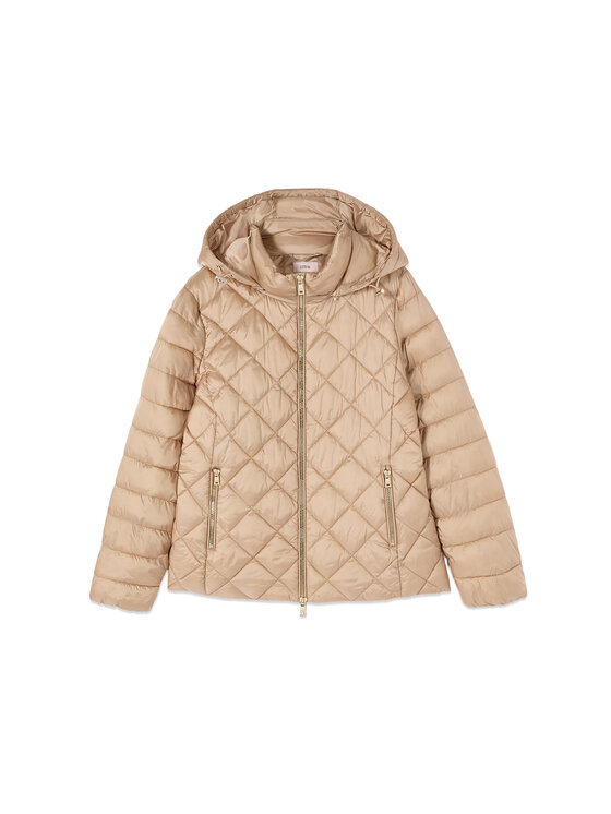 Oltre Oltre Giubbotto piumino F047R001550N002 Crema Regular Fit